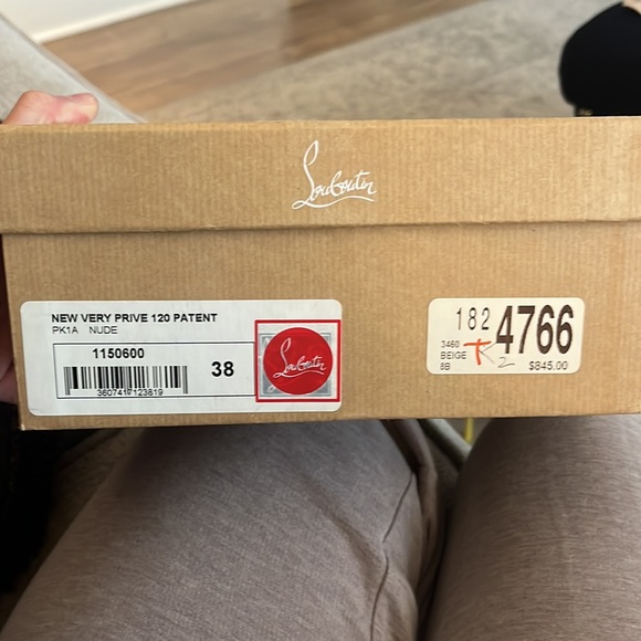 Christian Louboutin New Very Prive 120mm w/ Box, Dust Bag & Heel Tips - Picture 2 of 5